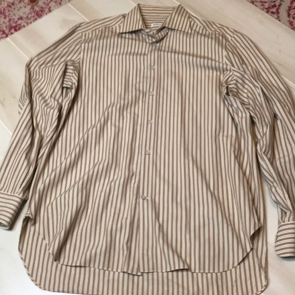 Kiton 16 1/2 - 42 button down shirt. - Picture 7 of 8